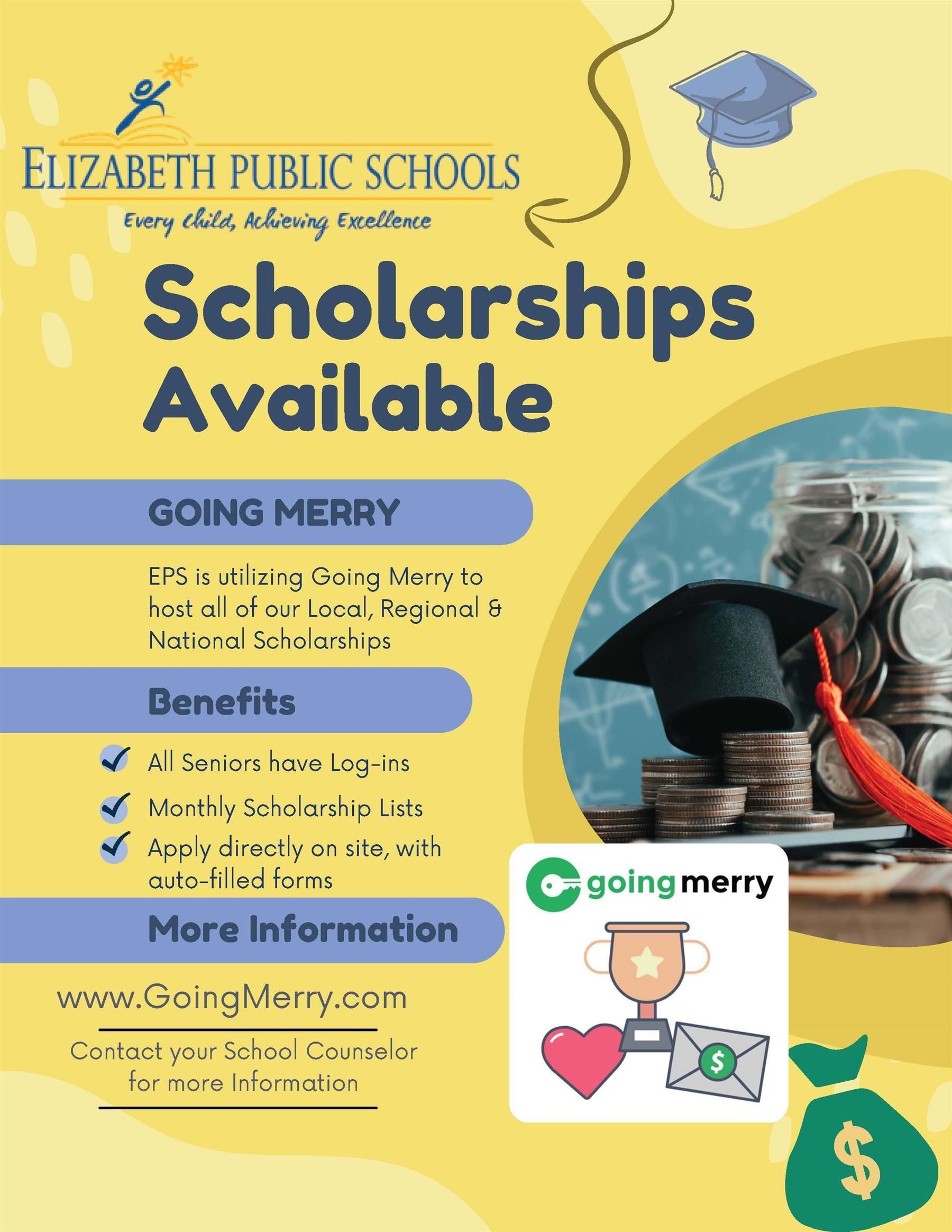 GOing Merry Scholarships Available for Elizabeth Public Schools Seniors